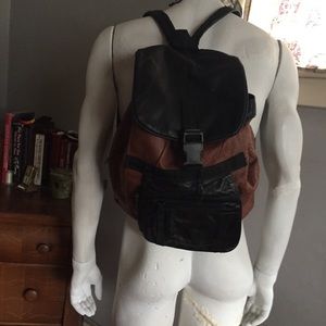 Vintage  leather backpack